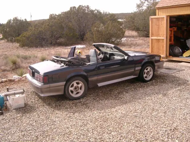 1988 5.0l ho 5-speed mustang gt fox body convertable project car no reserve!!