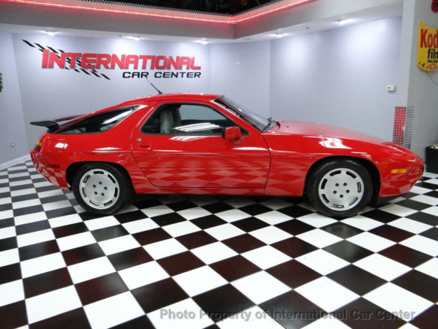 1989 porsche 928 s4 coupe major service just completed guards red over linen!