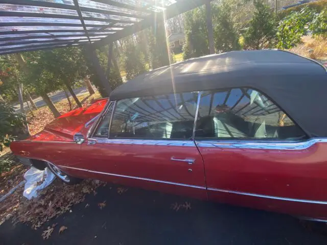 1965 cadillac deville coupe coupe red rwd automatic deville