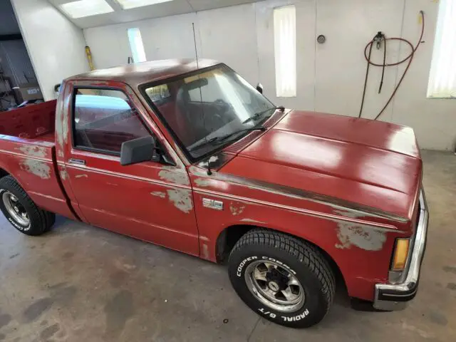 1989 chevrolet s truck pickup red rwd automatic s10