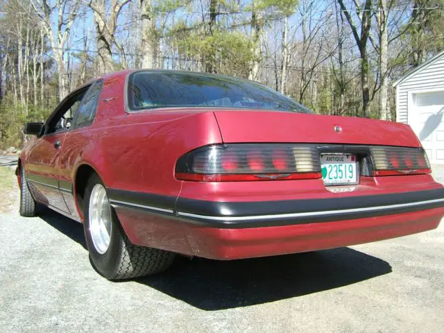 1988 ford pro street t-bird thunderbird turbo coupe narrowed tubbed built 5.0