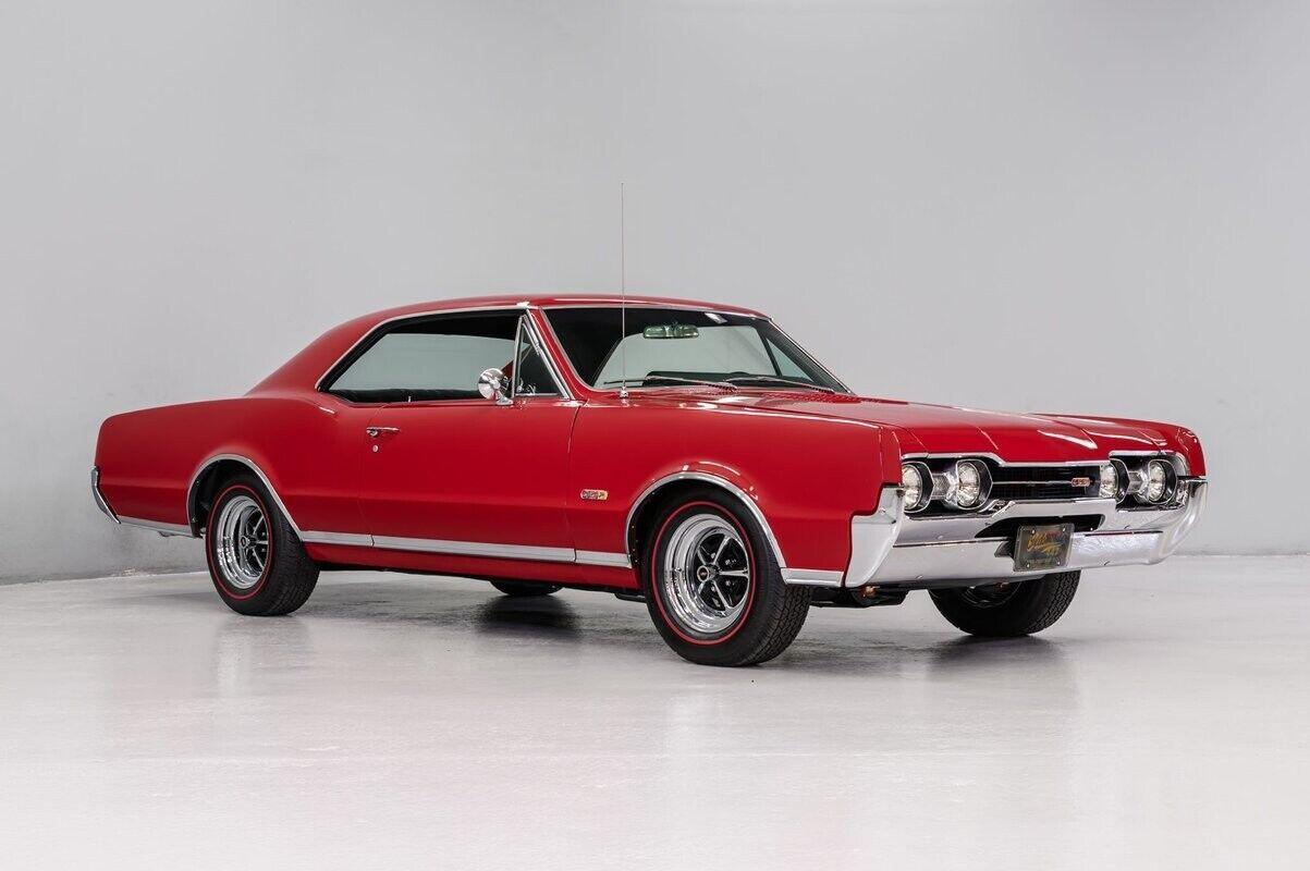 1967 oldsmobile 442 rally red finish excellent chrome