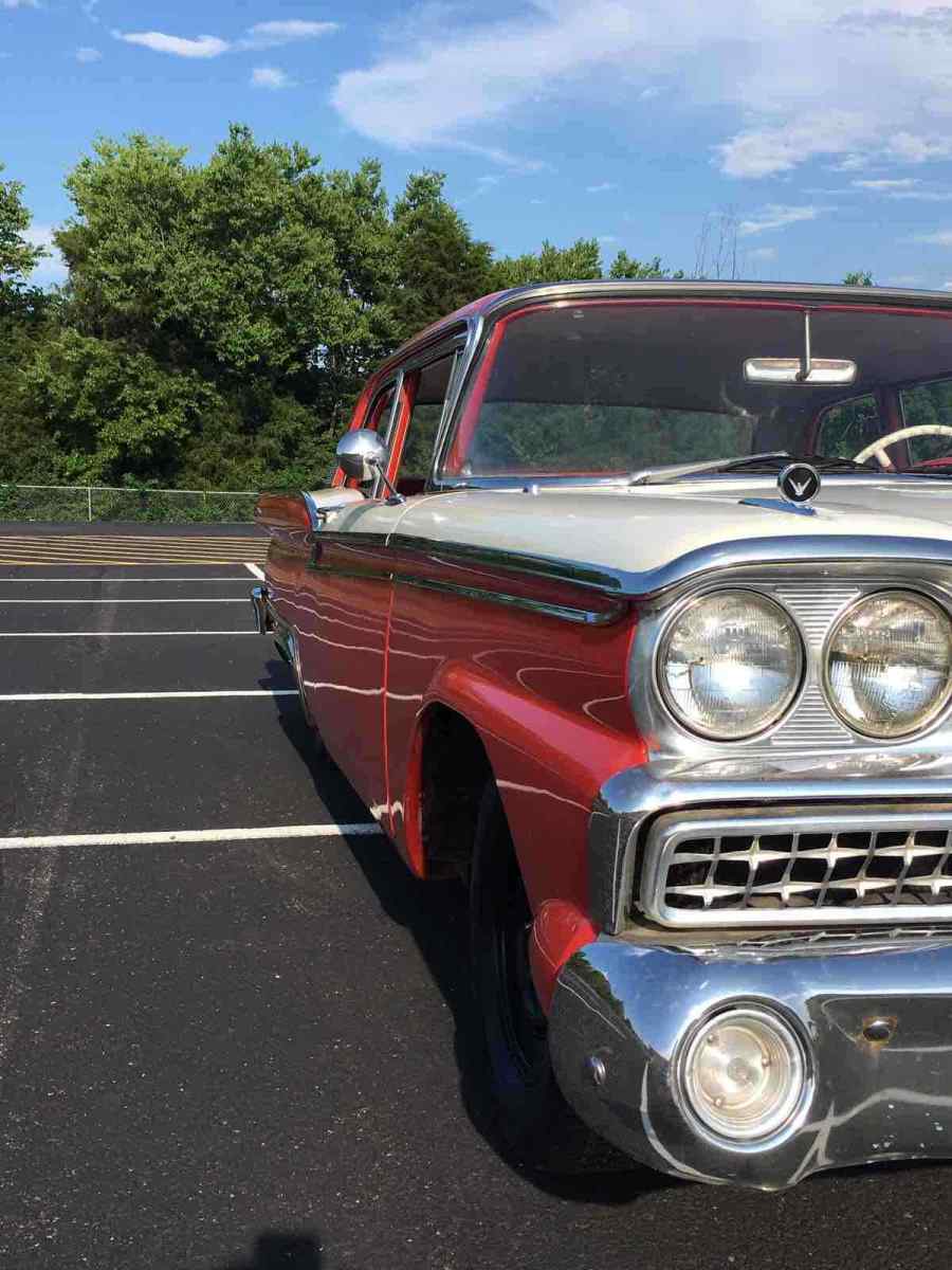 1959 ford galaxie 500 sportscar red rwd manual fairlane