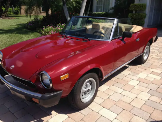 1979 fiat 124 spider 2000 convertible - automatic - no reserve