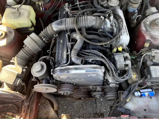 red 1984 toyota supra 5 speed manual