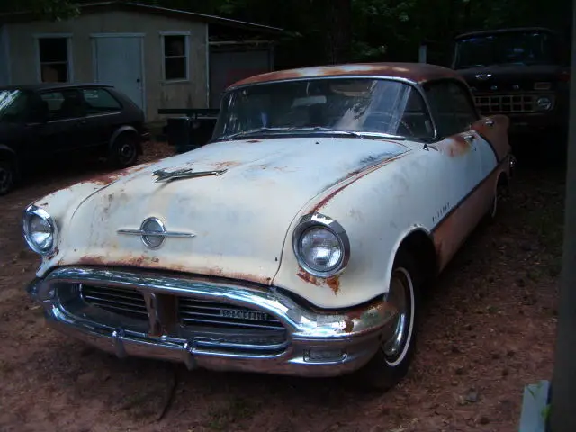 1956 oldsmobile holiday 88 hardtop*rocket v-8*factory pink & white*no reserve