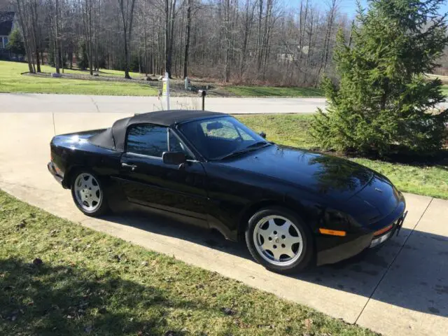 1990 porsche 944 s2 cabriolet. black /black. 113k miles. clean car fax
