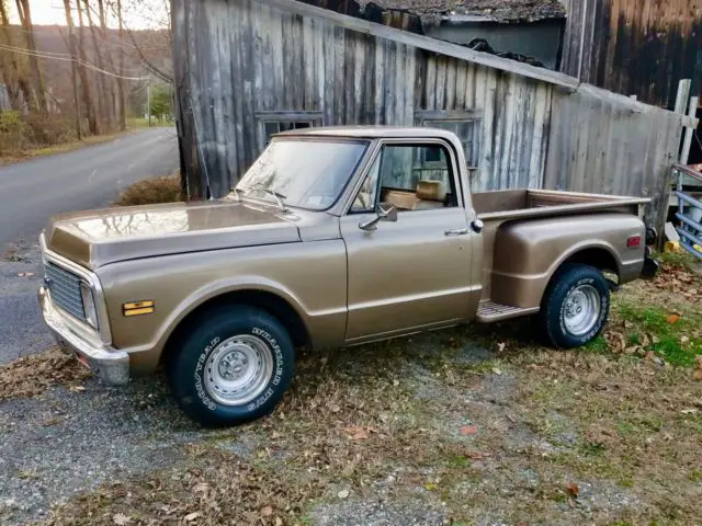 1972 chevrolet c10 pick-up step side, 350, auto, cheyenne super 2wd : see video