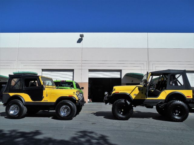 restored california jeep cj5 - v8 - tbi fuel injection - 4 speed - see video