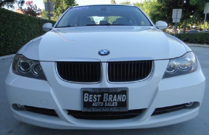 2007 bmw 328i sedan alpine white 328 navigation clean title sport pkg in glendale, ca