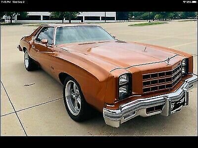 1977 chevrolet monte carlo coupe orange rwd automatic landau