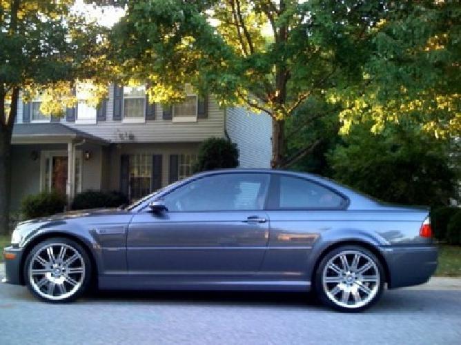 obo 2003 bmw m3 e46 with smg ii in steel grey with red imola interior in arlington, va