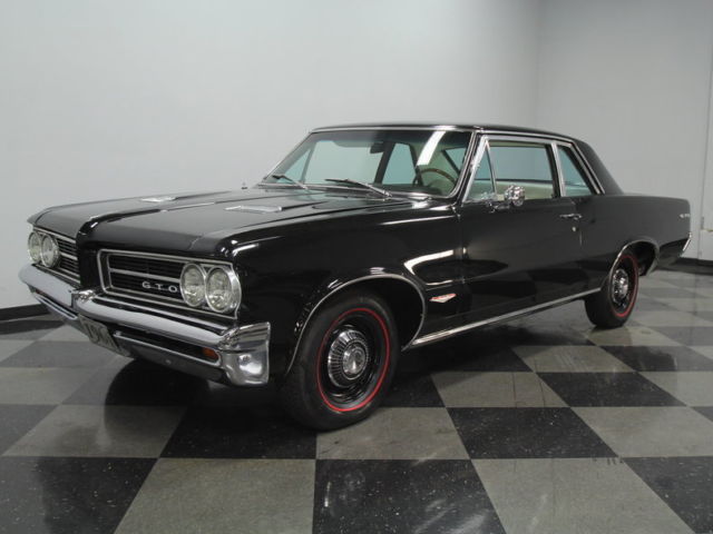 400 tri-power, 4 speed, pwr steer, true gto, gr8 interior, factory correct black