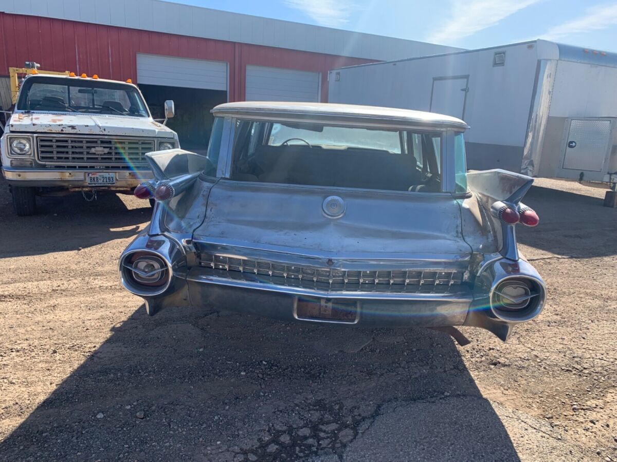 1959 cadillac deville sedan wagon grey wagon deville