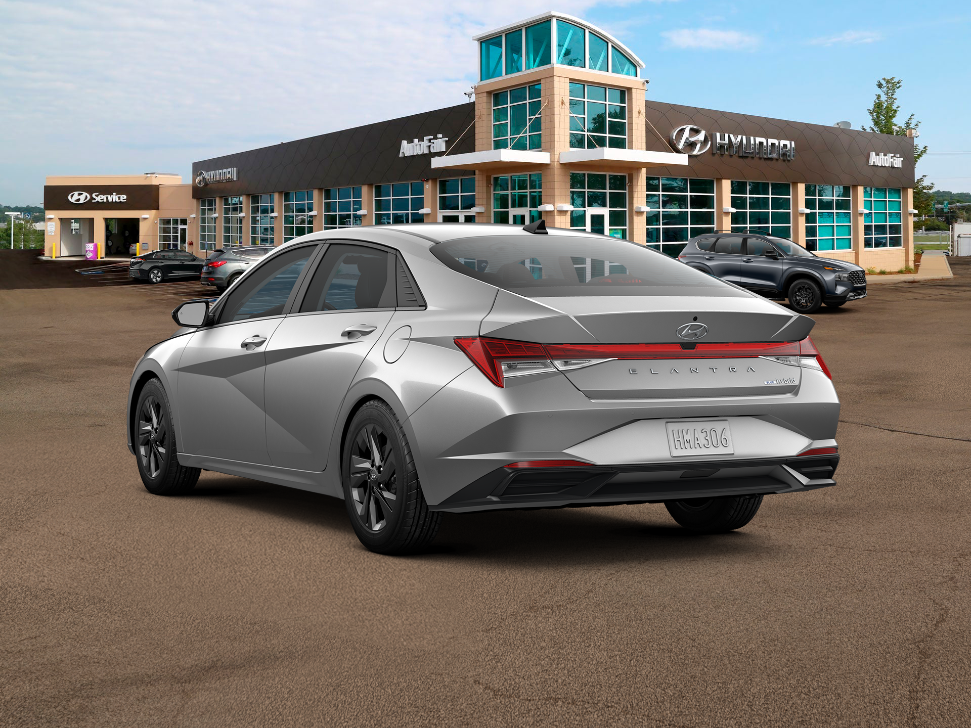 2023 hyundai elantra hybrid blue