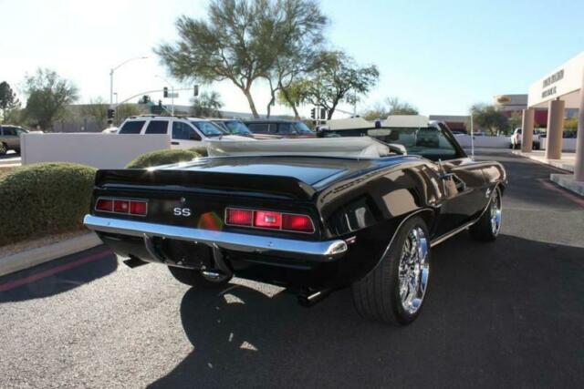 1969 chevrolet camaro ss/rs convertible 2546 miles tuxedo black convertible 396