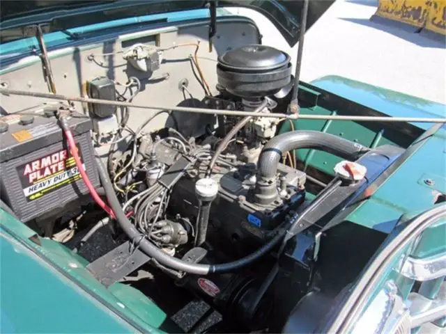 1950 willys jeep wagon 0 green inline 6 manual