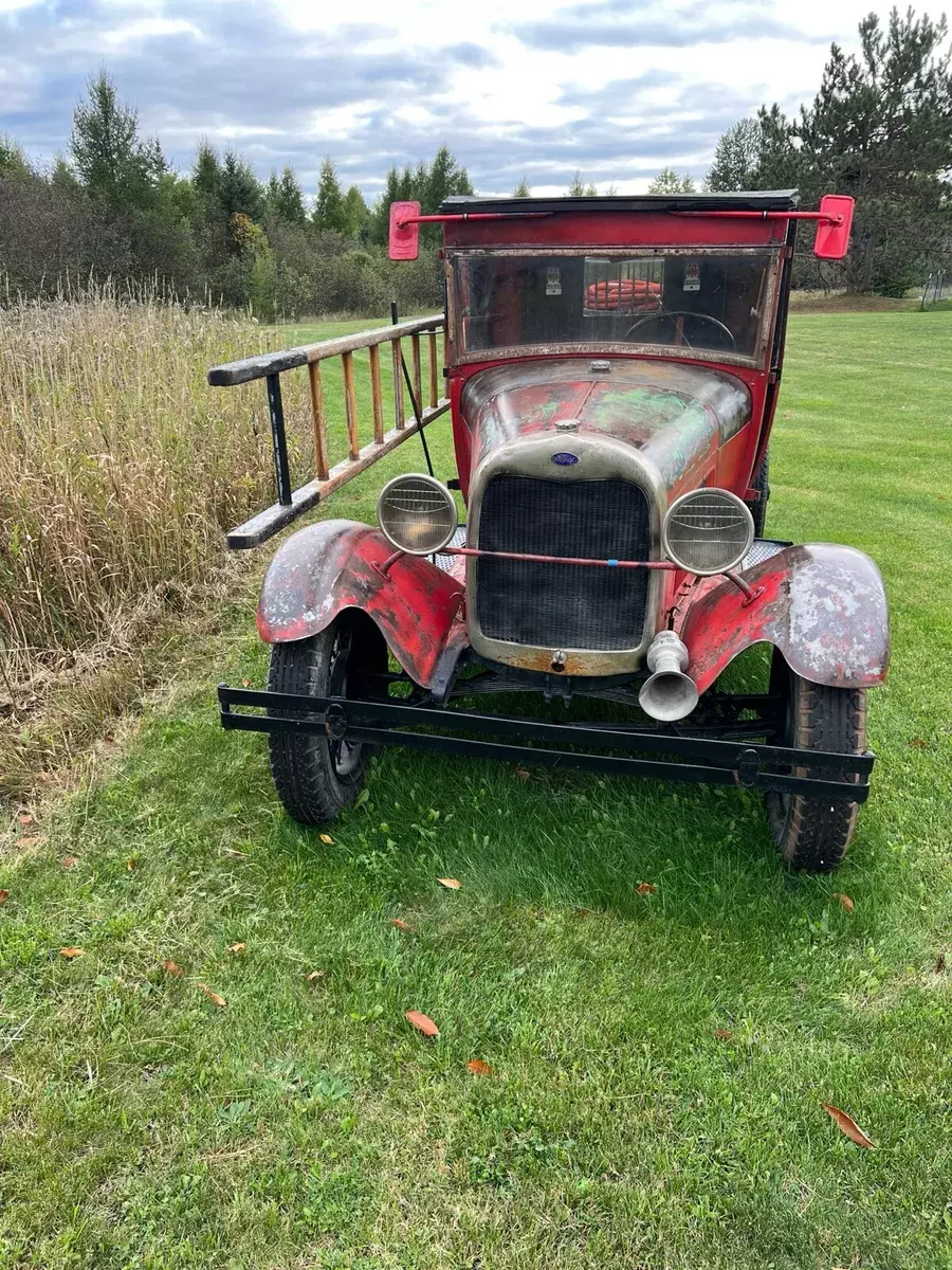 1928 ford model a truck red rwd manual