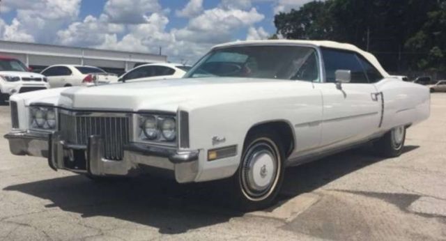 1972 cadillac eldorado convertible 8.2l v8 automatic fwd leather power window fl