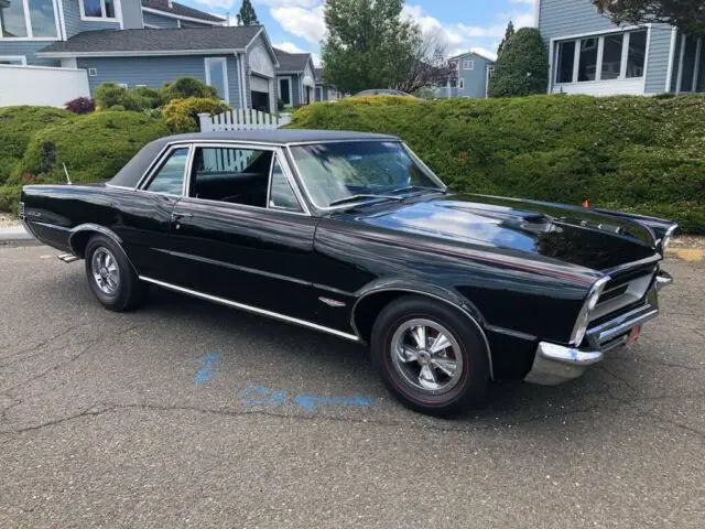 1965 pontiac gto tripple black 389cid tri-power 4/sp factory a/c