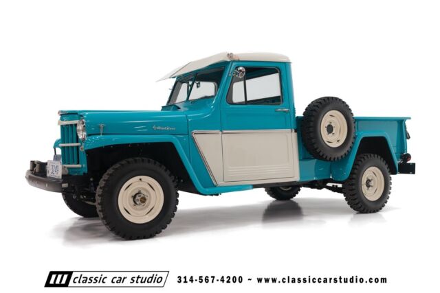 completely restored 1960 willys jeep pickup with a 226 ci 6-cylinder engine