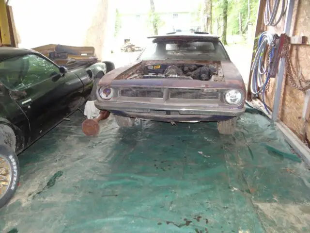 barn find 1970 plum crazy purple big block 4 speed true 'cuda