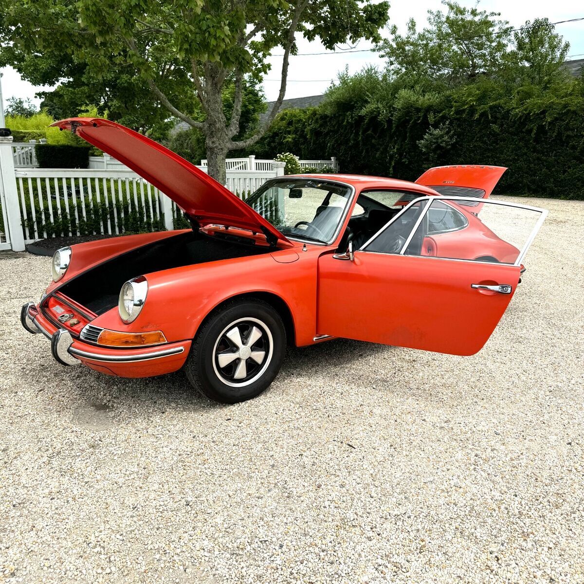 1969 porsche 912 in tangerine