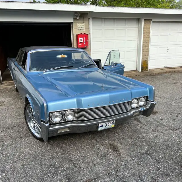1966 lincoln continental convertible blue rwd automatic contental
