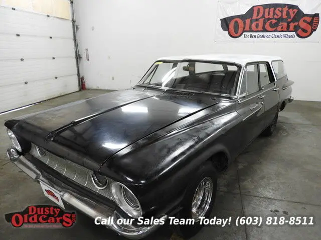 1962 black project wagon 318v8 runs drives body interior good!