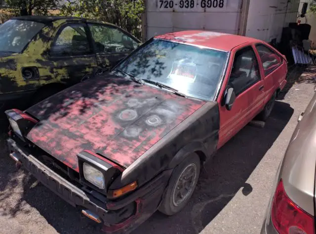 1986 toyota corolla gts rolling chassis ae86