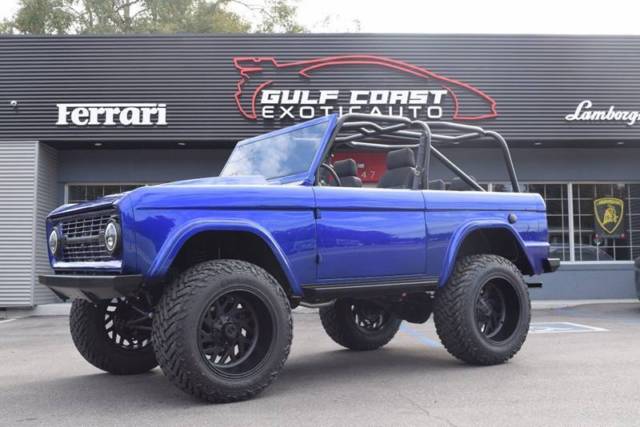 1973 ford bronco 2,000 miles blue suv v8 5.0l automatic 5-speed