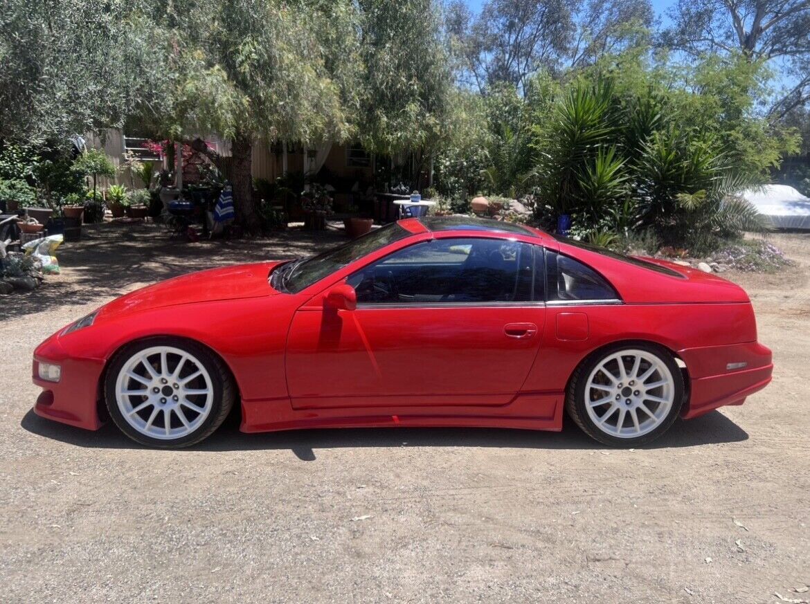 1990 nissan 300zx coupe red