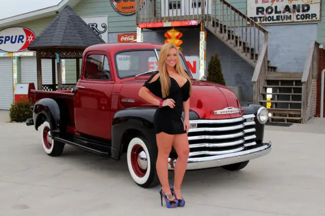 1951 chevy 3100 free shipping 255 i6 3 speed show quality pick up truck