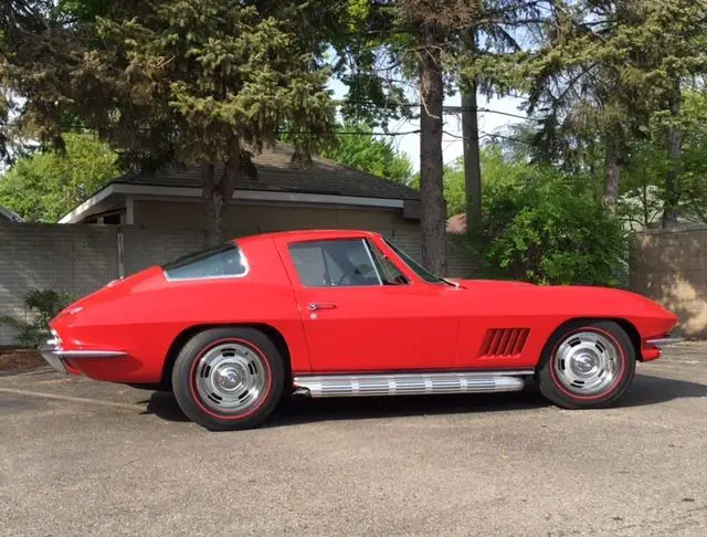 1967 chevrolet corvette 427 390hp 4-spd factory a/c original lynndale blue coupe