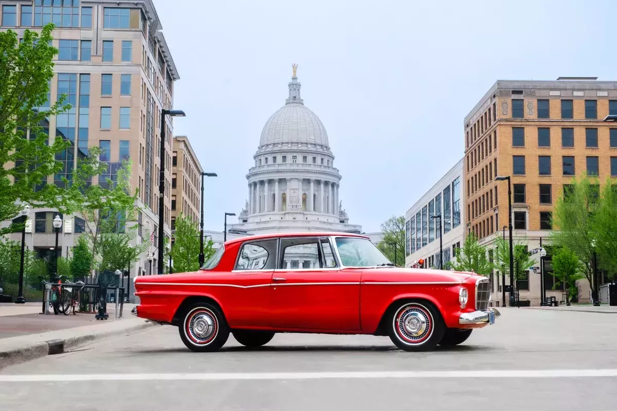 1962 studebaker lark red regal