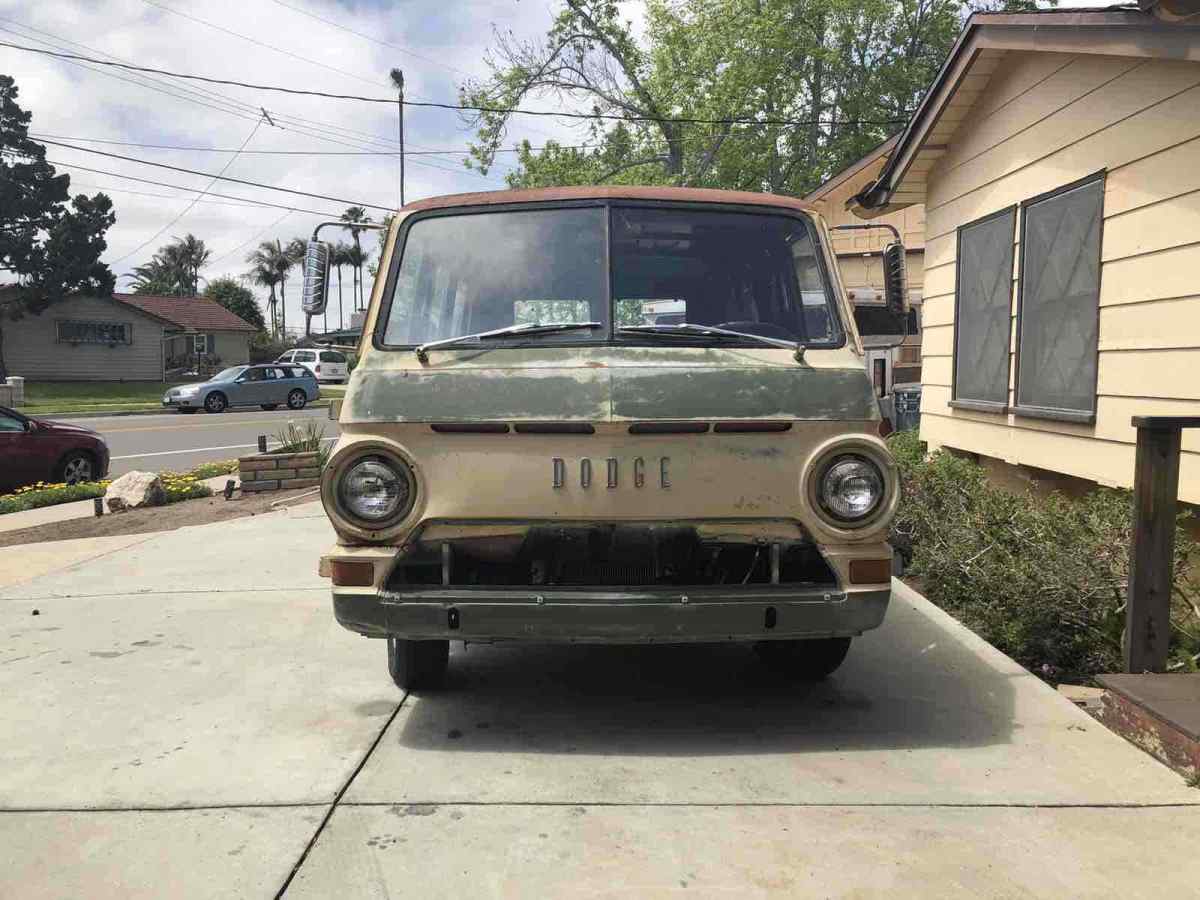 1964 dodge a 100 van brown rwd manual display