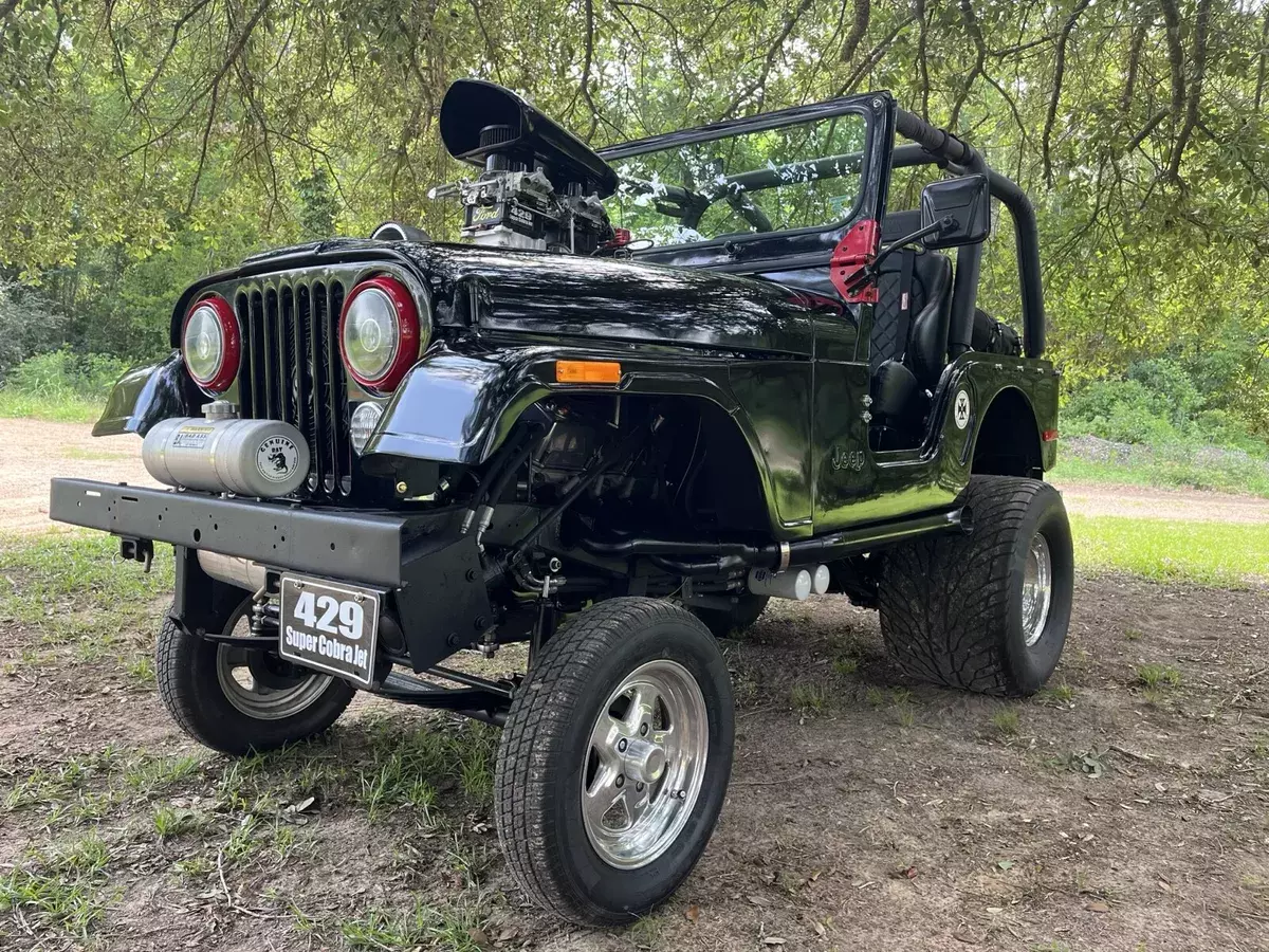 1976 jeep cj-5 black cj5 gasser