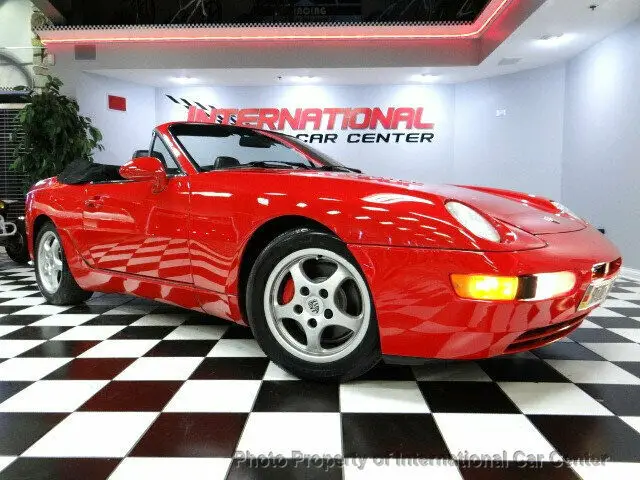 porsche 968 cabriolet 2 owners tiptronic timing belt serviced red/blk