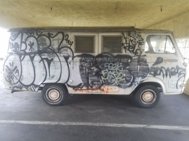 1966 ford econoline supervan popup !