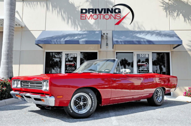 1969 plymouth roadrunner convertible! rotisserie restoration!! low miles! rare!!