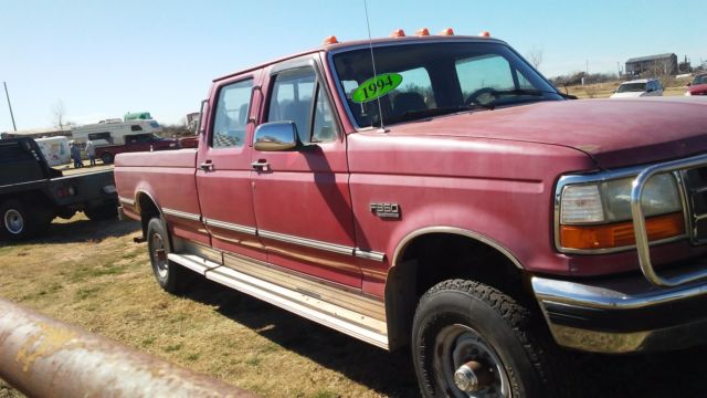1994 ford f-350 4x4 crewcab--work truck--heavy duty