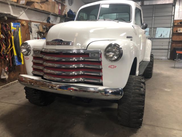 1950 chevrolet 5 window truck custom 4x4 solid rust free truck 350 v8 rare truck