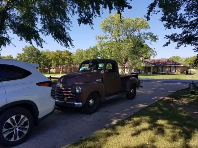 1949 chevrolet 3100 pickup brown rwd manual