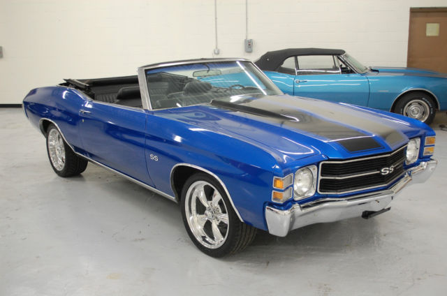 1971 chevrolet chevelle convertible 350 auto numbers matching power top disc