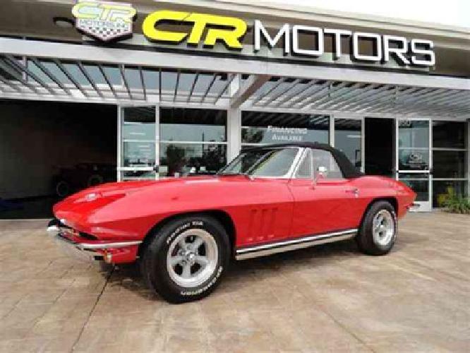 used 1965 chevrolet corvette roadster convertible, 0 miles in danville, ca