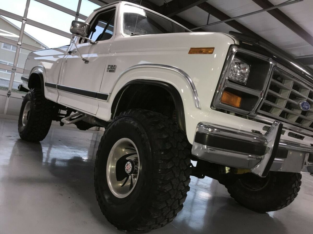 1986 bull nose 4x4 lifted shortbed v8 xlt lariat pickup