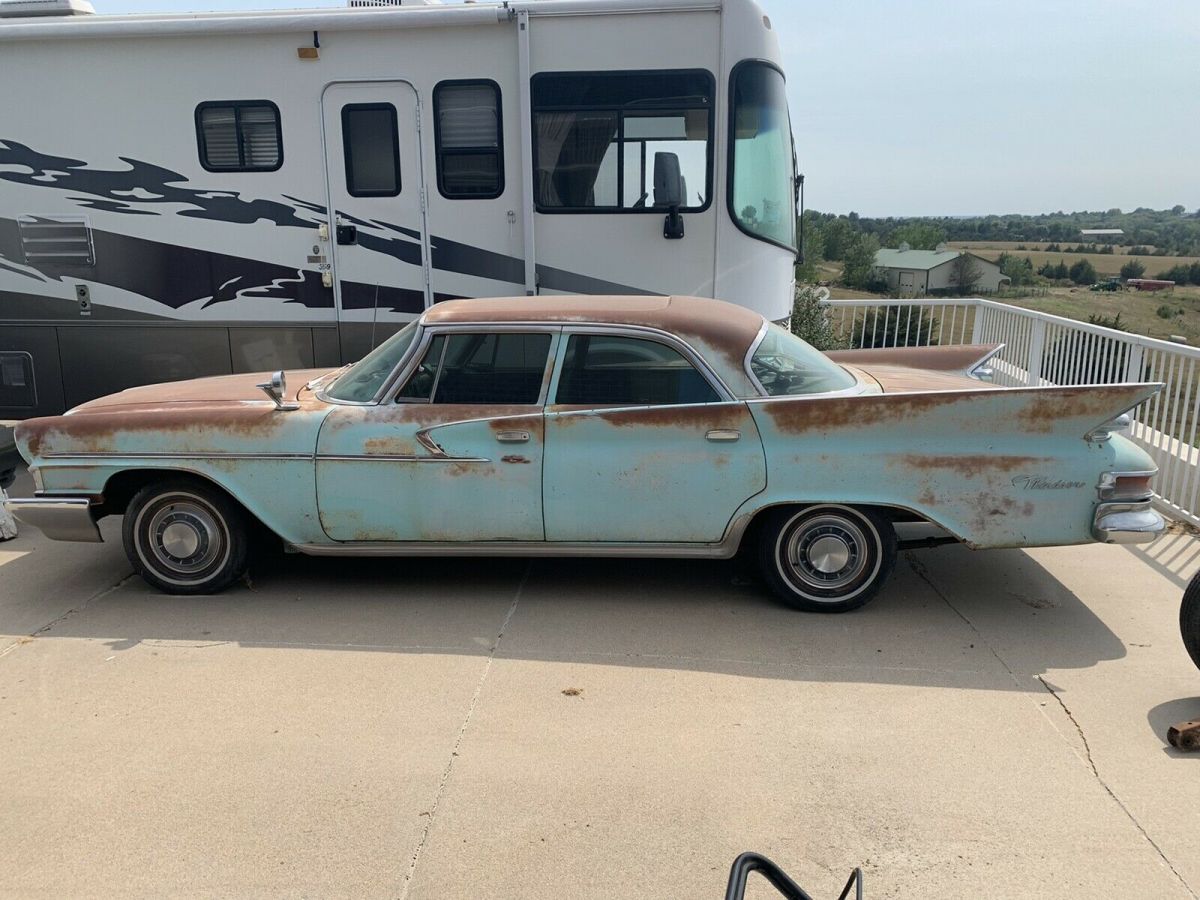 1961 chrysler windsor sedan blue rwd automatic sel