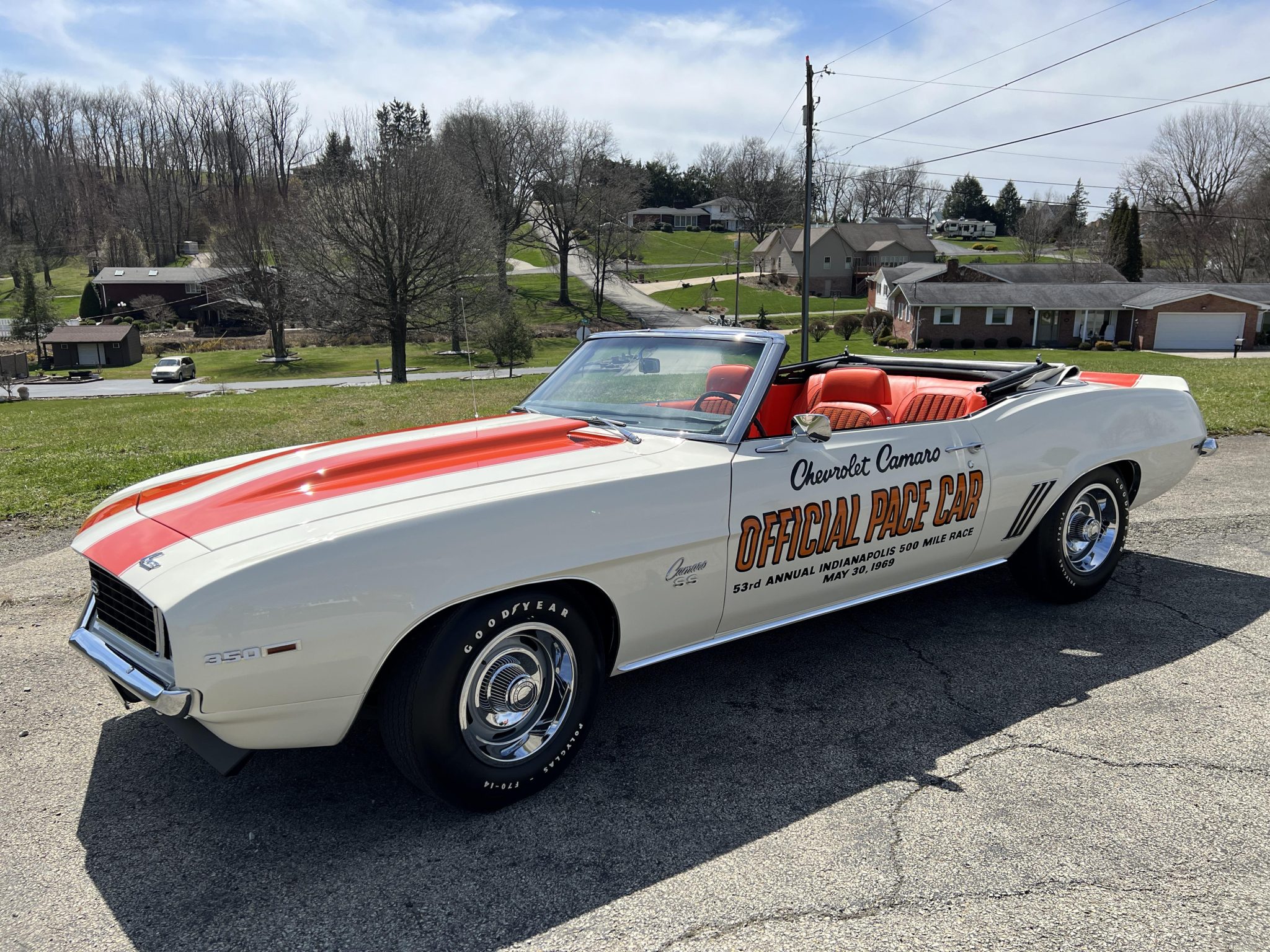 1969 chevrolet camaro z11 indy pace car convertible 4-speed