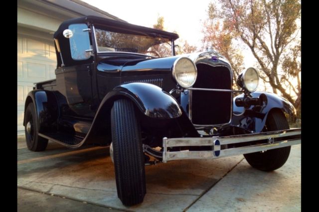1928 ford model a convertible roadster pickup. all steel - no reserve!