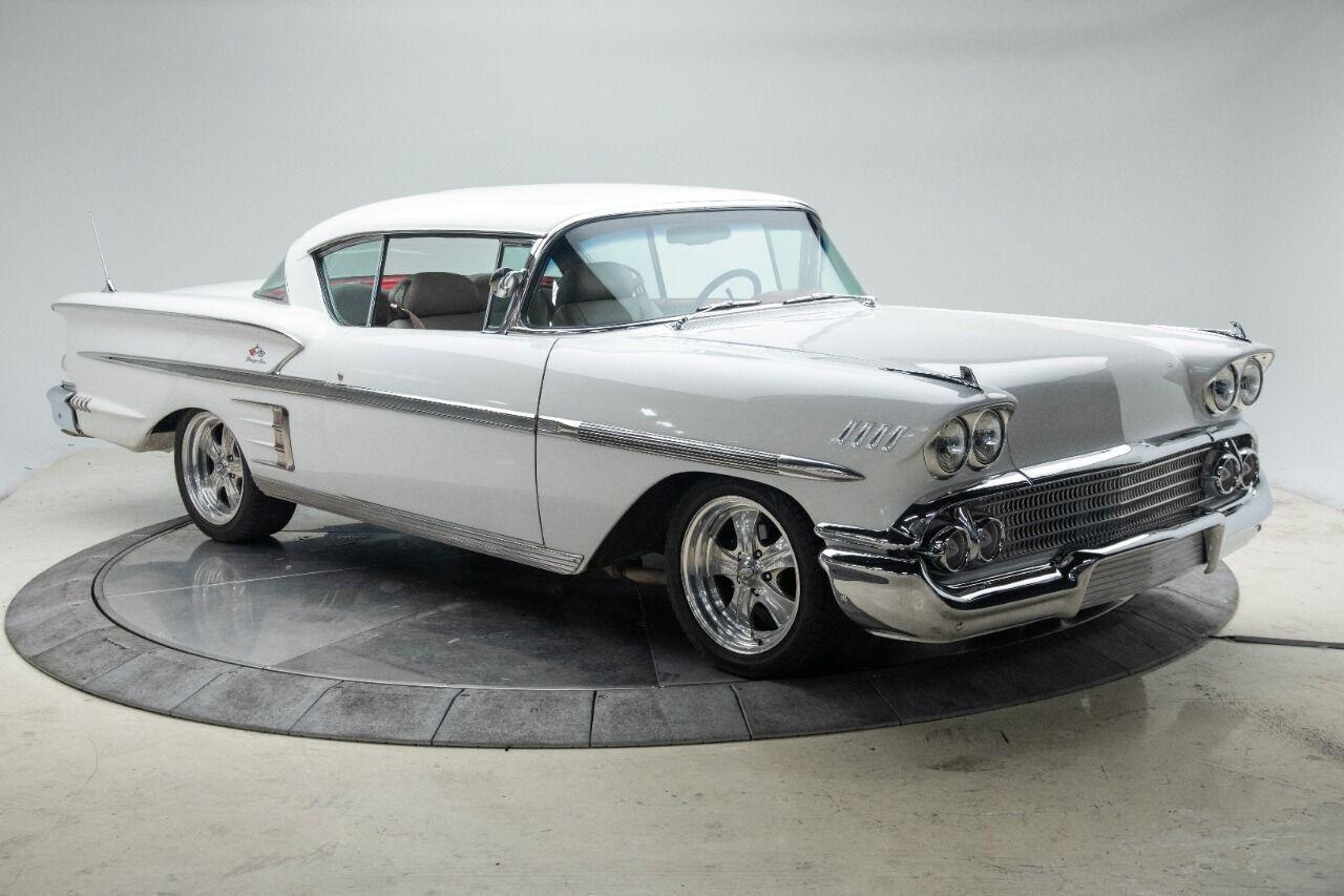1958 chevrolet impala v8 5 0l automatic coupe white